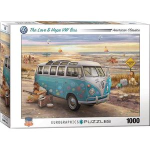 The Love & Hope VW Bus Puzzel (1000 stukjes)