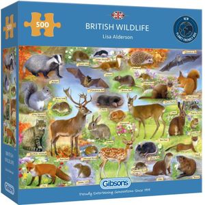 British Wildlife Puzzel (500 stukjes)