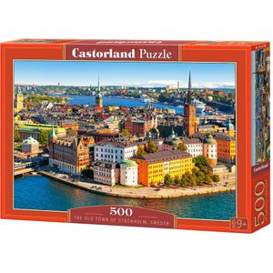 The Old Town of Stockholm, Sweden Puzzel (500 stukjes)