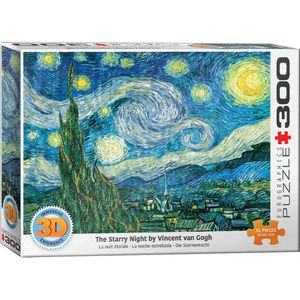 Starry Night - Vincent van Gogh 3D Lenticular (300 stukjes)