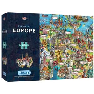 Exploring Europe Puzzel (1000 stukjes)