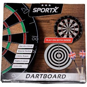 SportX - Dartbord met 6 Pijlen