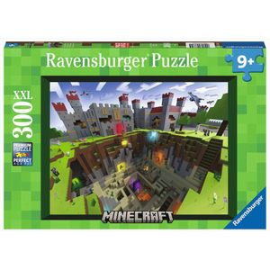 Puzzel Minecraft Cutaway - 300 XXL Stukjes (Leeftijd 9+)