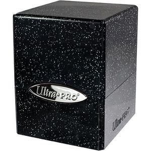 Deckbox Satin Cube Glitter Zwart