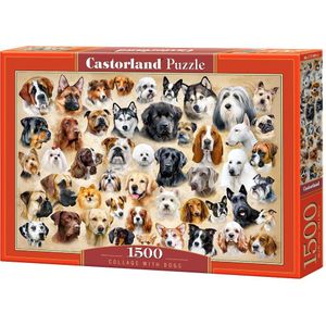 Collage With Dogs Puzzel (1500 stukjes)