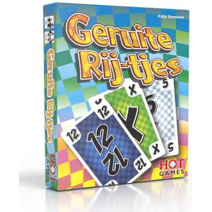 Geruite Rij-tjes kaartspel HOT Games - Snel en verrassend kaartspel voor 3-5 spelers vanaf 10 jaar