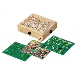 Philos Labyrinth - Gezelschapsspel voor 6 jaar en ouder - Inclusief 2 speelborden en 2 metalen balletjes