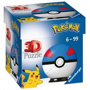 3D Puzzel - Pokemon Greatball (54 stukjes)