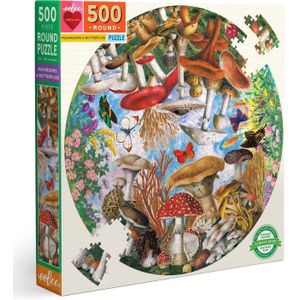 Mushrooms and Butterflies Puzzel (500 stukjes)