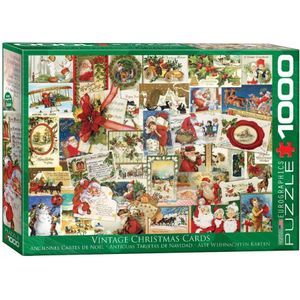 Vintage Christmas Cards Puzzel (1000 stukjes)
