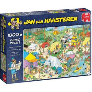 Jan van Haasteren Kamperen in het Bos (1000 Stukjes)