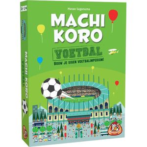 White Goblin Machi Koro Voetbal - Bouw je eigen voetbalclub! | Aantal spelers: 2-4 | Leeftijd: 8+ | Spelduur: 30 minuten
