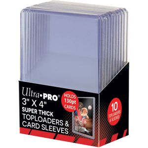 Super Thick 130PT Toploader with Thick Card Sleeves