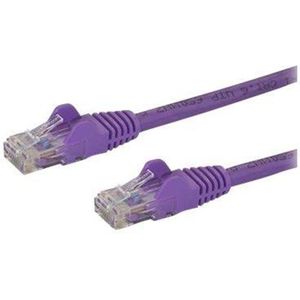 StarTech.com 0.5m Paars Cat6 / Cat 6 Snagless Ethernet Patch Cable 0.5 m - Netwerk cable - 50 cm - Paars - Paars - 0.5 meter