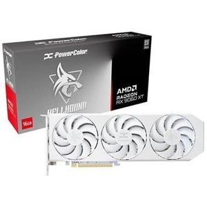 Powercolor - RX 9060 XT Hellhound - Grafische Kaart - Wit - 16GB GDDR6