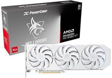 Powercolor - RX 9060 XT Hellhound - Grafische Kaart - Wit - 16GB GDDR6