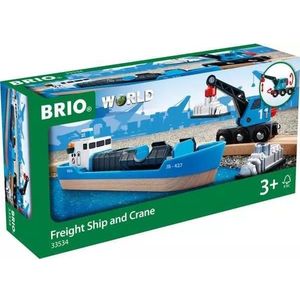 BRIO Containerschip met kraanwagen - 33534