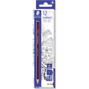 Staedtler Potloodtraditie F 100% PEFC 12 stuks