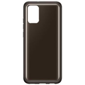 Samsung Galaxy A02s - Soft Transparant Cover - Zwart