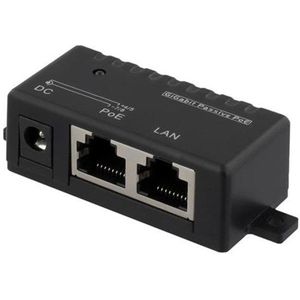 Deltaco - POE-109 - Strøminjektor - Zwart - Netwerkadapter
