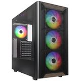 Montech - XR Wood - PC-behuizing - Zwart - ATX-formaat - Ruim Interieur