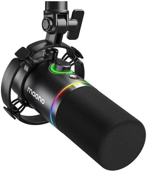 Maono PD200X - XLR Dynamische RGB Microfoon PC - USB-microfoon voor Streaming / Podcast / Studio / Gaming / PS4/5 / Mac