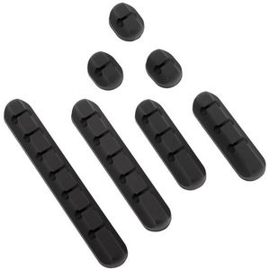 DUTZO Kabelorganizer - Bundelpakket - 7 stuks - zwart