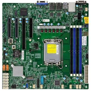 Supermicro X13SCL-F Moederbord - Intel C262 - Intel LGA1700 socket - DDR5 RAM - Micro-ATX