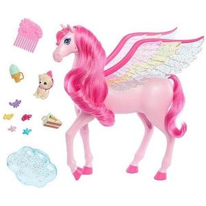 Barbie A Touch Of Magic Pink Pegasus With Puppy Winged Horse Toys With Lights And Sounds