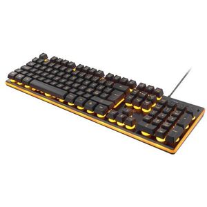 Deltaco GAMING GAM-021 - keyboard - Nordic - black/orange - Toetsenbord - Noords - Zwart