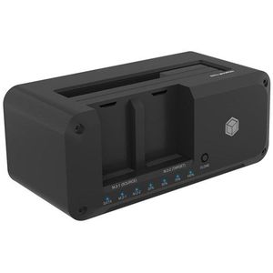 RaidSonic ICY BOX IB-2924MSCL-C31 - HDD / SSD docking station - clone function - M.2 NVMe Card / SATA 6Gb/s - USB 3.2 (Gen 2)