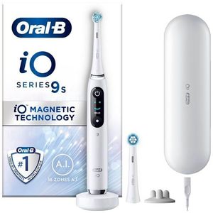 Oral-B iO9S Elektrische Tandenborstel - Wit - Alabaster