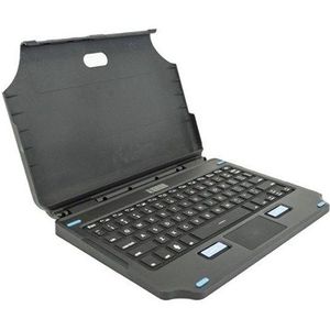 Gamber-Johnson LLC Gamber-Johnson 2-in-1 - keyboard and folio case (case) - attachable compact - with touchpad mouse buttons - AZERTY - French Input Device - Keyboard and folio case - Frans - Zwart
