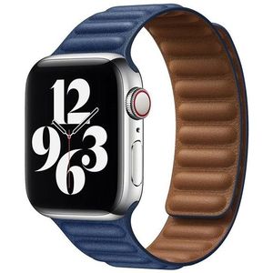 Lippa Apple Watch magnetisk l�derrem 42/44/45/49 - Navy Blue