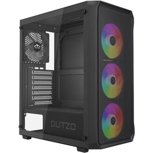 DUTZO C321 Mesh TG ARGB - Case - Miditower - Zwart