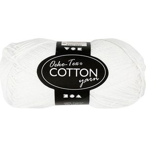 Creativ Company Cotton yarn Wit 50gr 170m