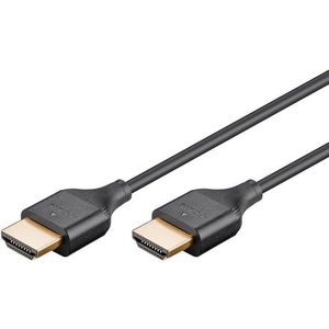 Pro HDMI 2.0 Slim - Beelscherm- en tv-kabel - 0.5m - Zwart