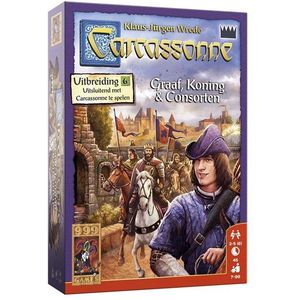 Carcassonne - Graaf, Koning en Consorten Bordspel: Uitbreiding met 4 mini-uitbreidingen voor 2-6 spelers vanaf 7 jaar