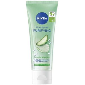 NIVEA - Purify Rice Scrub - Gezichtsscrub - Rijst - Aloë Vera