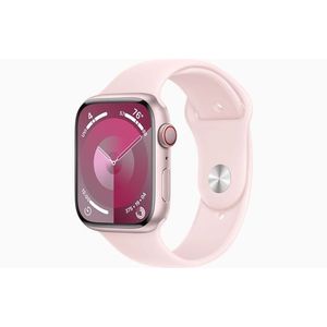 Apple Watch Series 9 GPS + Cellular 45mm - Pink Aluminium Case with Light Pink Sport Band - M/L