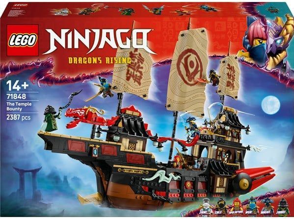 LEGO NINJAGO - Tempel Bounty Schip - Interactief Boot - Inclusief 6 Minifiguren