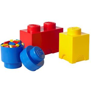 LEGO STORAGE BRICK MULTI-PACK 3PCS CLASSIC - Rood Blauw Geel