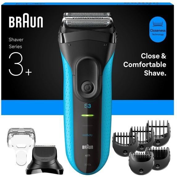 Braun - Series 3+ 3010BT - Scheerapparaat - 100% Waterdicht - Tot 45 Minuten Gebruikstijd