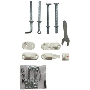BabyDan Fittings for No Trip Safety Gate Wood White