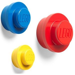 LEGO WALL HANGER SET - (YELLOW Blauw RED)