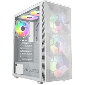 DUTZO C330 TG RGB - Case - Miditower - Wit