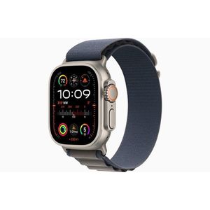 Apple Watch Ultra 2 GPS + Cellular 49mm - Titanium Case with Blue Alpine Loop - Medium