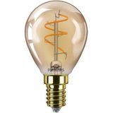 Philips LED lamp E14 | Kogel P45 | Filament | Goud | 2200K | Dimbaar | 3.1W (25W)