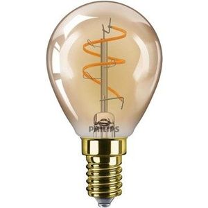Philips LED lamp E14 | Kogel P45 | Filament | Goud | 2200K | Dimbaar | 3.1W (25W)