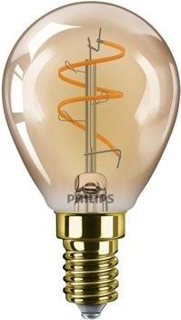 Philips LED lamp E14 | Kogel P45 | Filament | Goud | 2200K | Dimbaar | 3.1W (25W)
